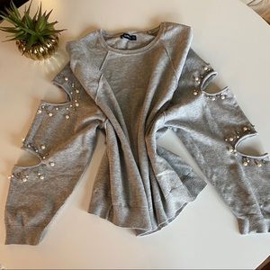 Zara knit with pearls
